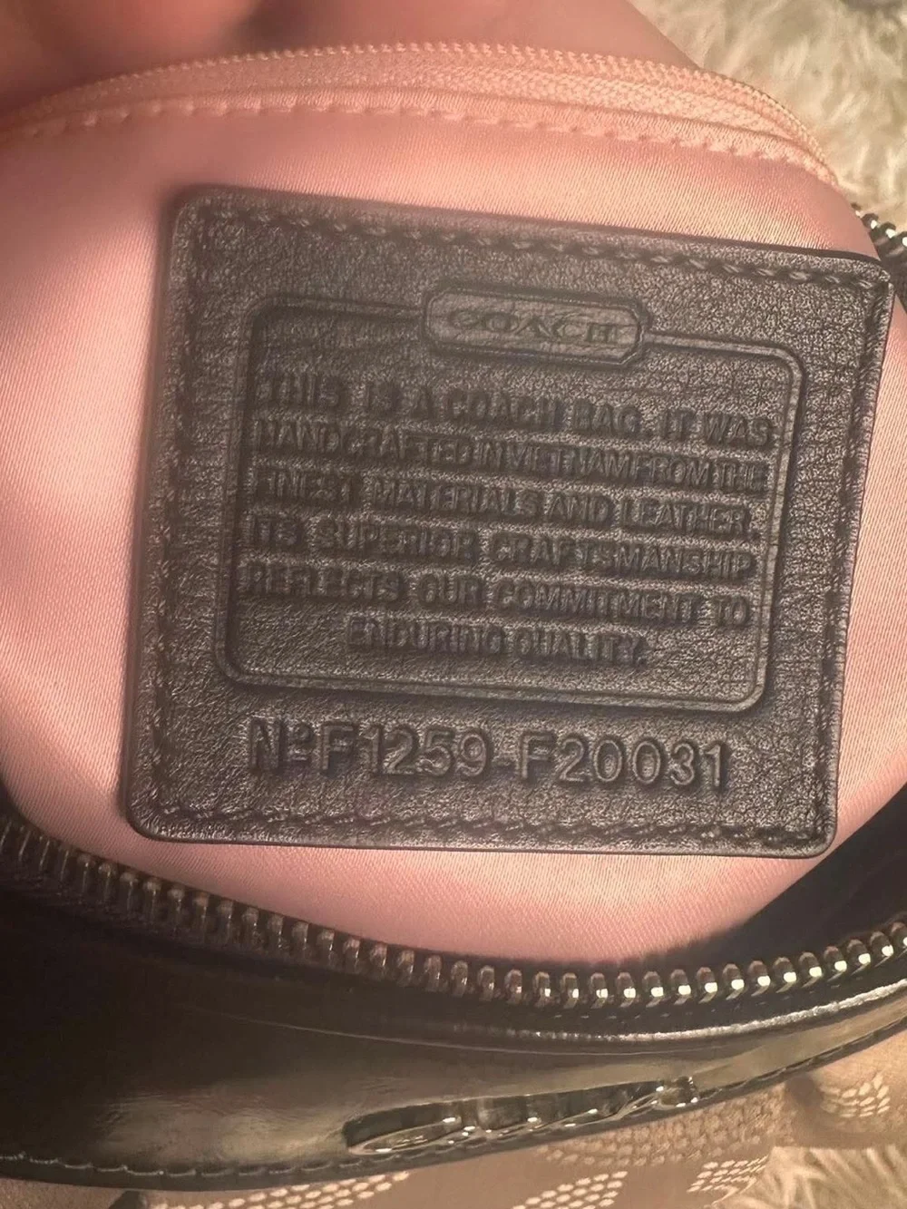 Coach signature hobo